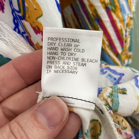 Rachel Zoe Top Womens 1X Multicolor Tassel 3/4 Sleeve Tunic Blouse Flowy Boho - Picture 7 of 10